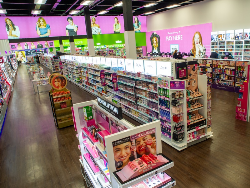 Inside Superdrug's new store at Manchester’s Trafford Centre