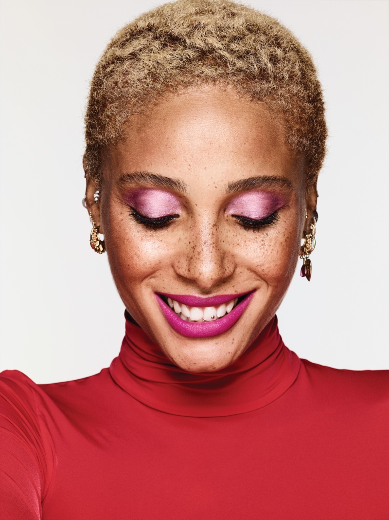 Supermodel Adwoa Aboah teams up with Revlon to launch Gurls Talk make-up collection 
