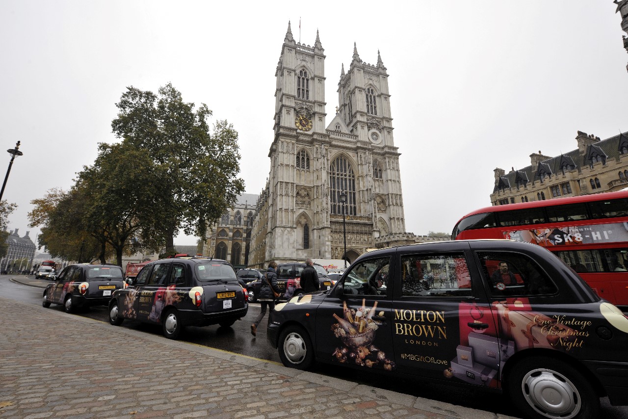Taxis with a twist Molton Brown's new festive campaign