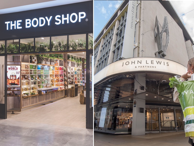 John Lewis and The Body Shop among high street staples named by the government for under paying staff