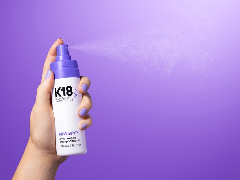 K18's first-ever dry shampoo AirWash is making a splash in the US