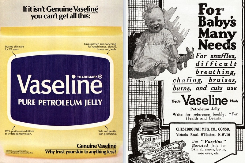 Vintage advertising for Vaseline's Original Petroleum Jelly