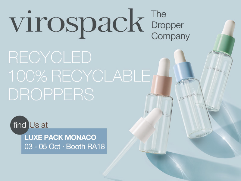 Virospack at Luxe Pack: find out the newest in eco conscious droppers