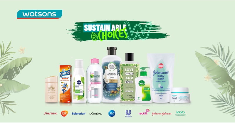 Watsons launches 1,600-plus Sustainable Choices products
