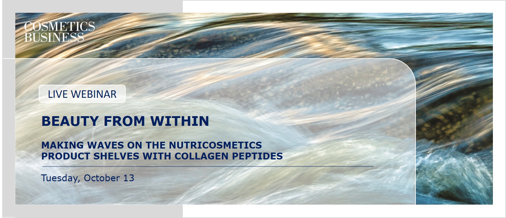 Webinar: Making waves on the nutricosmetics product shelves with collagen peptides
