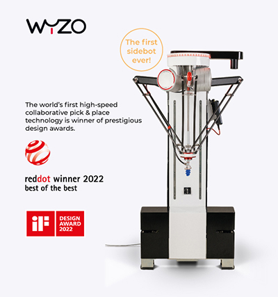 Wyzo wins two high-profile design awards as world’s first sidebot 