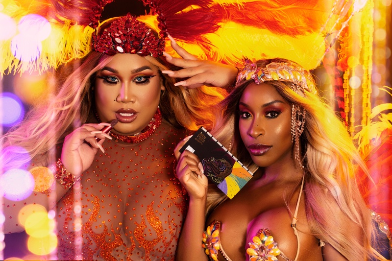 YouTubers Jackie Aina and Patrick Starrr embrace carnival for Uoma Beauty collaboration 