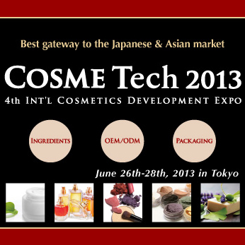 Asia’s leading exhibition for
Cosmetics