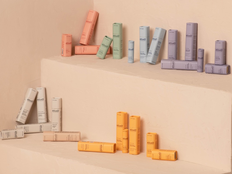 The 19-piece 'clean' range includes cleansers, serums, creams, masks and sunscreens