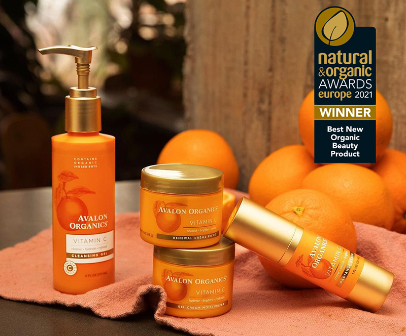 Avalon Organics: skincare powered by proprietary vitamin triple-C complex 