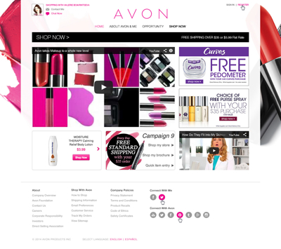 Avon redesigns e-commerce site