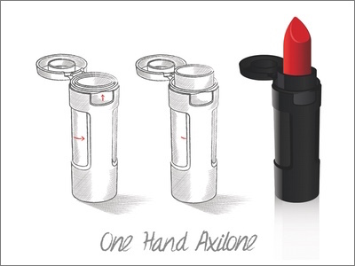 Axilone offers consumers simpler lipstick with One Hand