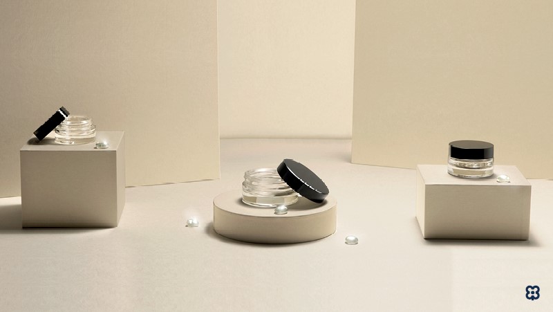 Baralan introduces series of glass jars for make-up and skincare products