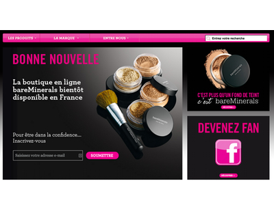 bareMinerals grows in France with e-commerce site launch
