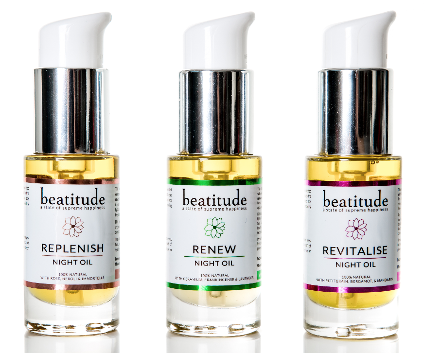 Beatitude launches overnight face oils with 16 bio-active ingredients 