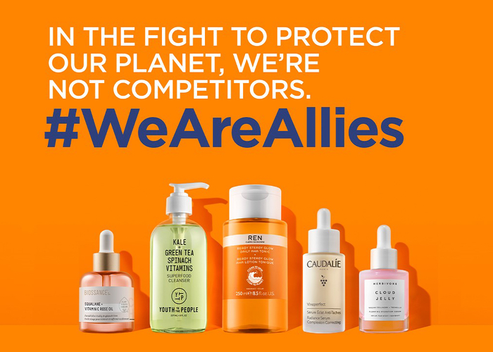 Beauty brands are collaborating with the competition to help save the planet