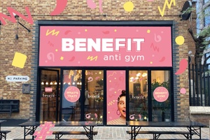 Benefit Cosmetics’ latest pop-up could be mistaken for a gym