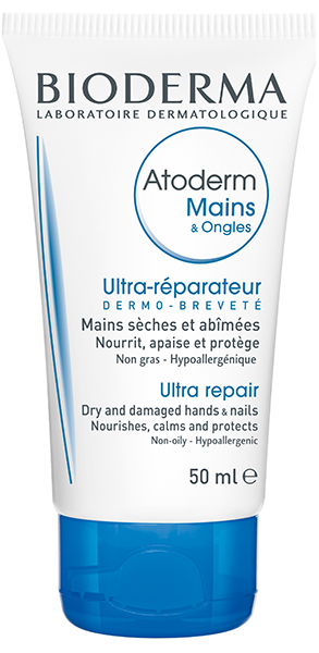 Bioderma regenerates damaged skin with Atoderm hand and nail cream