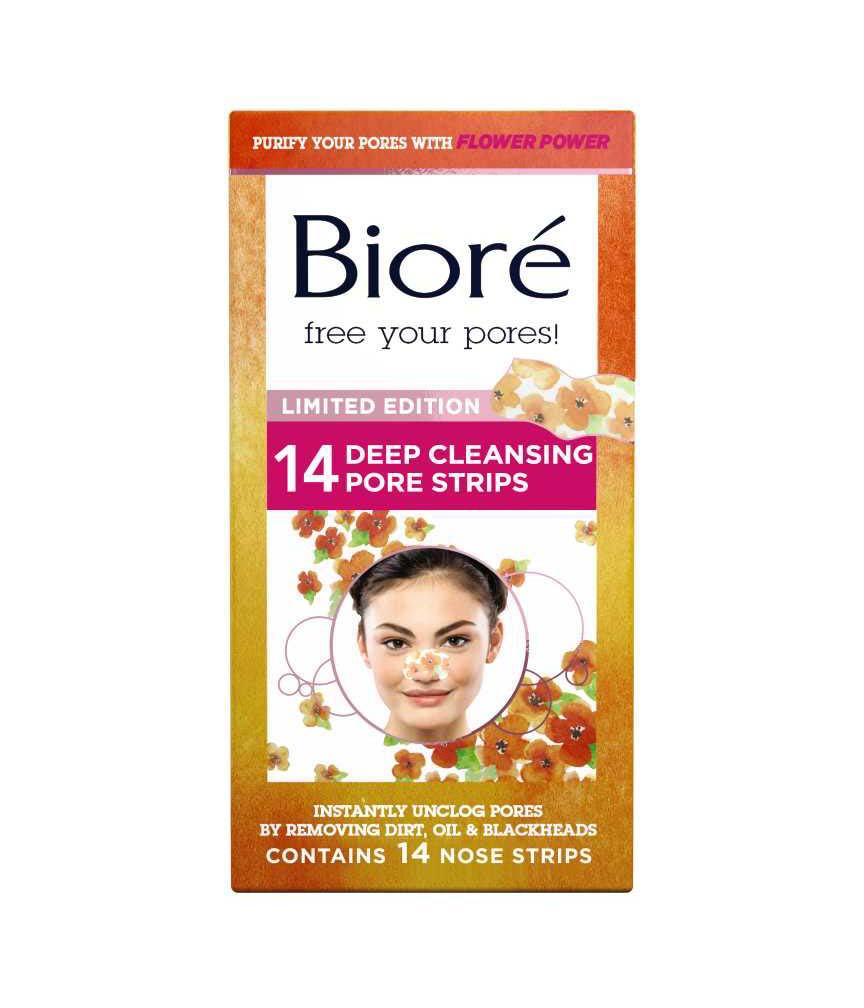 Bioré launches limited poppy-patterned Deep Cleansing Pore Strips
