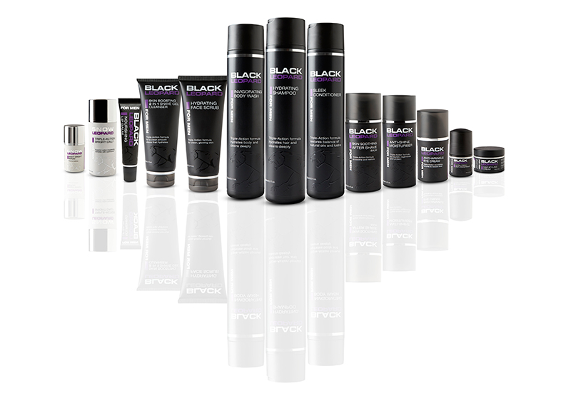 Black Leopard skincare: made for men, packaged by Quadpack