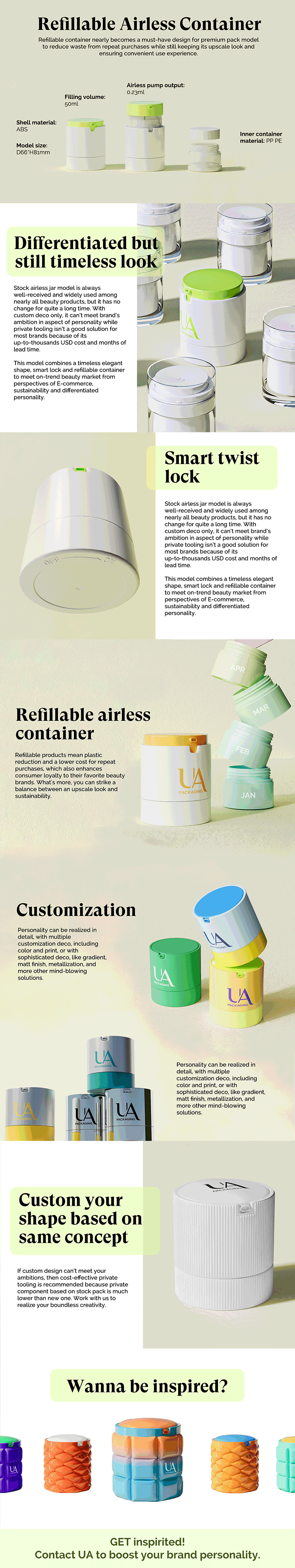 Bucket Airless: Innovation developed by UA in-house design team
