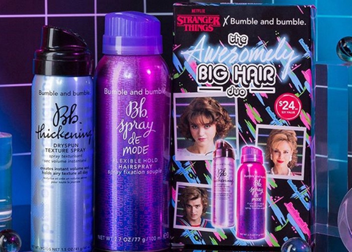 Bumble and bumble collaborates with Netflix’s Stranger Things for 80s-inspired collection