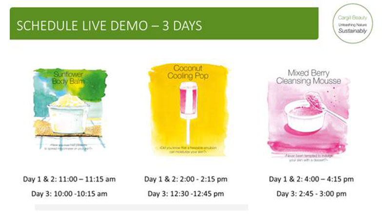 Cargill Beauty debuts Food2Beauty & sponsors Sustainability Corner  at in-cosmetics Global