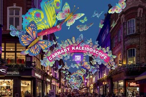 Carnaby Street’s Christmas butterfly kaleidoscope installation reflects on impact of Covid-19