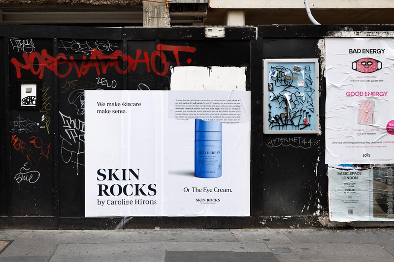 Skin Rocks new campaign on the streets