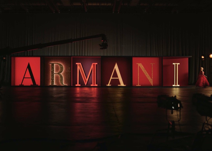 Cate Blanchett steps out for Giorgio Armani’s Holiday campaign 
