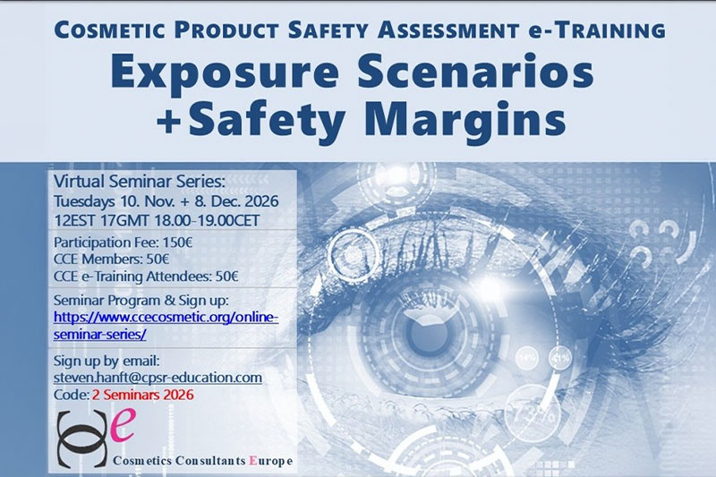 CCE's ‘Continuing Practical Online Seminar Series for Safety Assessment’