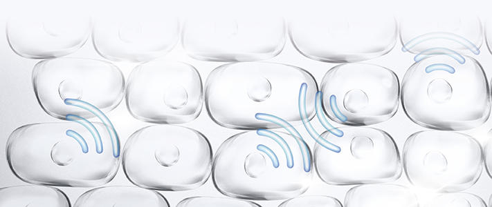 Cell communication for a rejuvenated skin