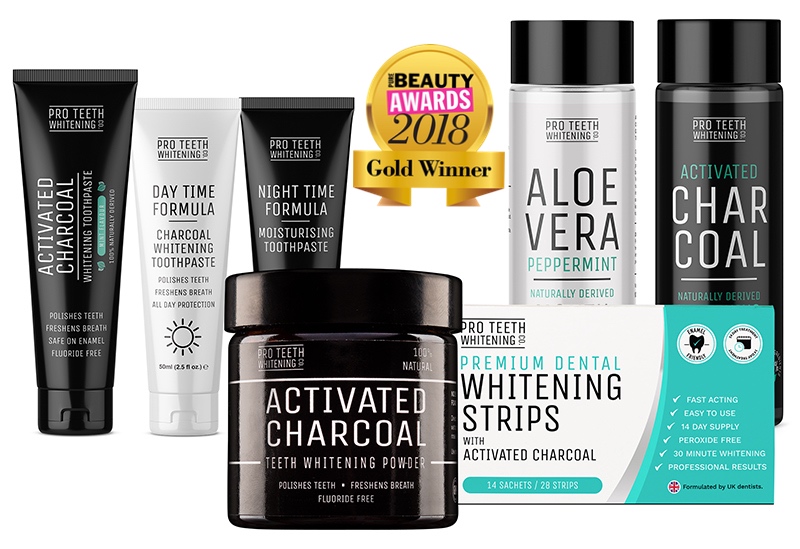 Charcoal activated new teeth whitening products by Pro Teeth Whitening Co.