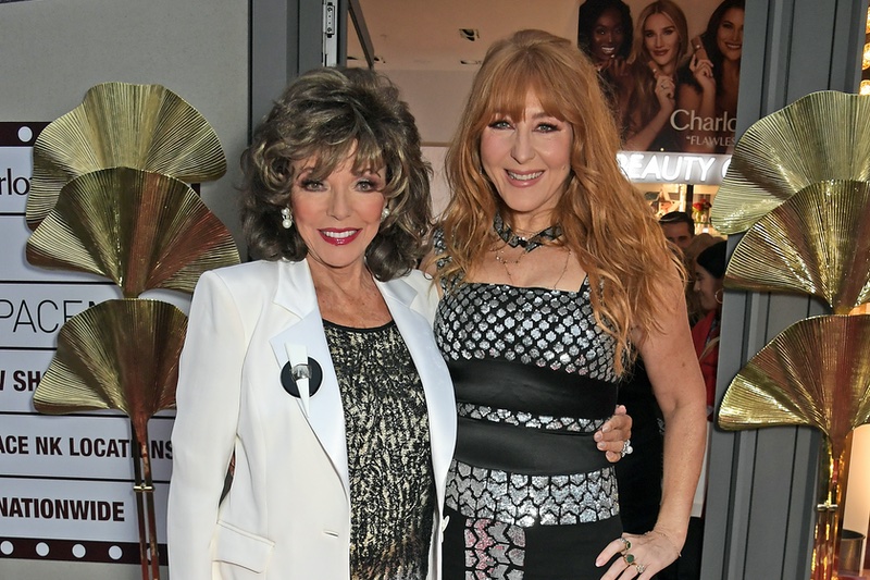Joan Collins with Charlotte Tilbury