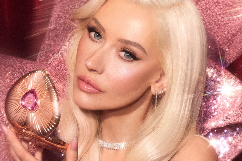Christina Aguilera in Charlotte Tilbury's 2026 holiday campaign