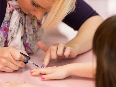 Children's manicures make debut at Stansted Airport