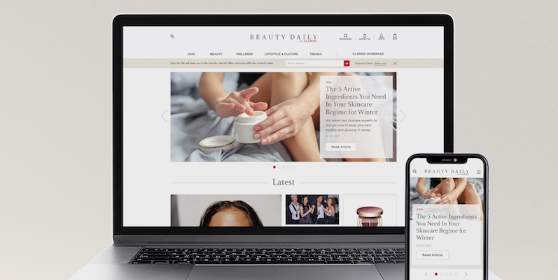 Clarins ramps up content marketing strategy with Beauty Daily 