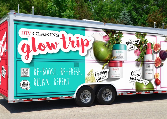 Clarins starts engine on new Glow Trip pop-up
