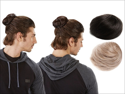 Clip-on man buns now available