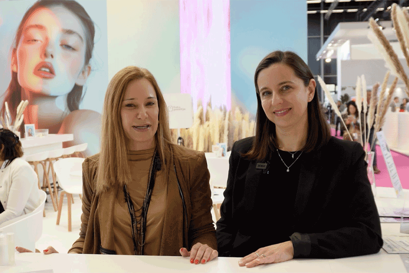Cosmetics Business Stand Side with Sharon Personal Care at in-cosmetics Global 2025