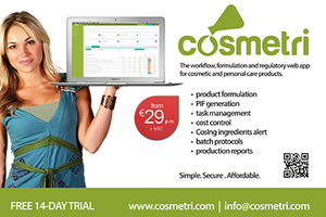 Cosmetri web-app simplifies E.U. compliance for SMEs