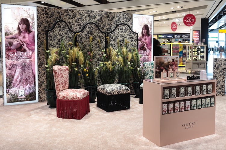 Coty launches Gucci Bloom Nettare di Fiori airport pop-ups