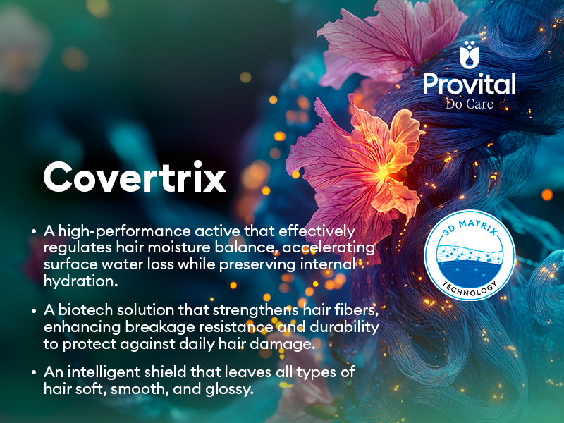 Covertrix, the bio-intelligent shield for personalised hair care