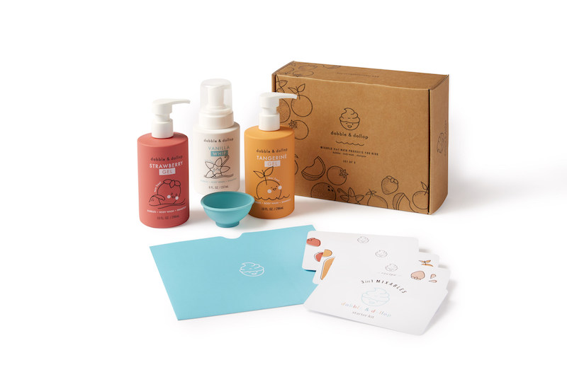 Dabble and Dollop gives children the chance to personalise bath time

