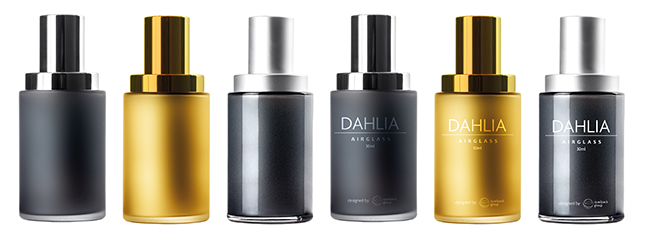 Dahlia blends strength and beauty in airless glass