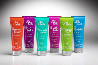 Doggylicious dog grooming products 