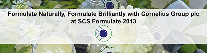 Don\'t just formulate naturally - formulate brilliantly with Cornelius!