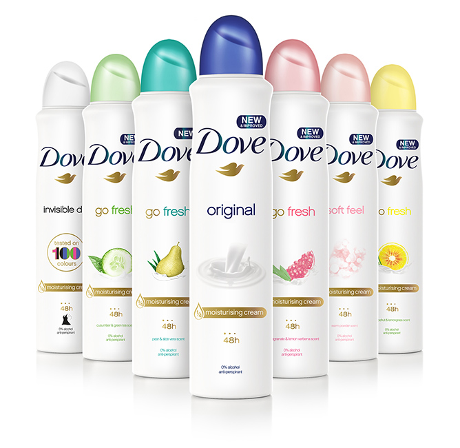 Dove redesigns deodorant range and adds new formula 