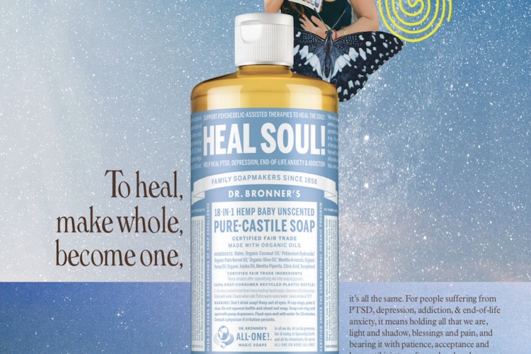 Dr. Bronner’s campaigns to make psychedelic-assisted therapies legal