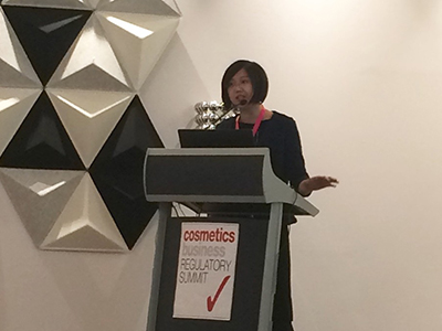 Dr Lisa Tian is a success at the cosmetic business regulatory summit!